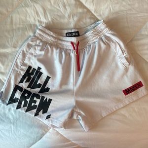White Kill Crew Shorts